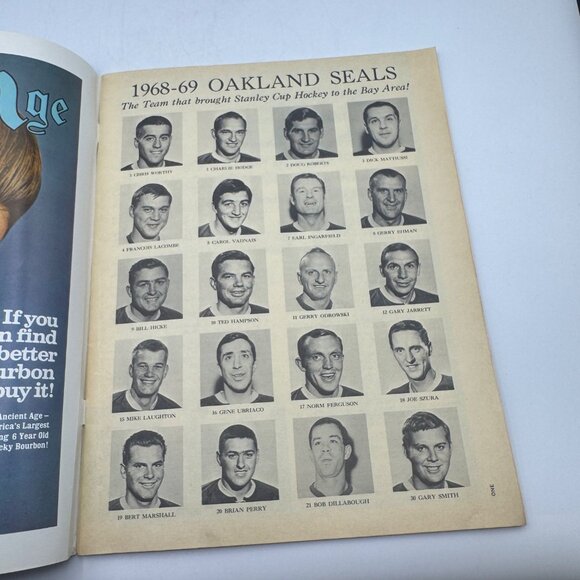 NHL Stanley Cup Vintage Program Signed By Garry Jarrett Oakland Golden Seals - Picture 8 of 8